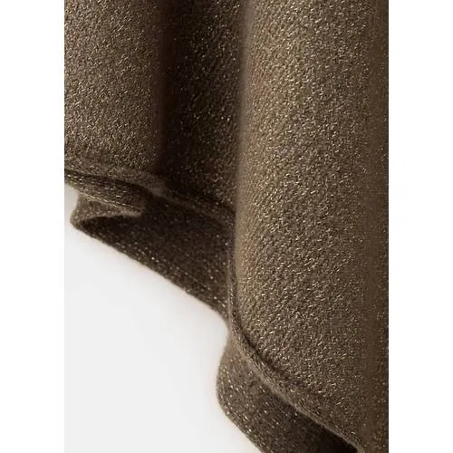 Mango TEEN asymmetrische gebreide cape bruin, foto 7