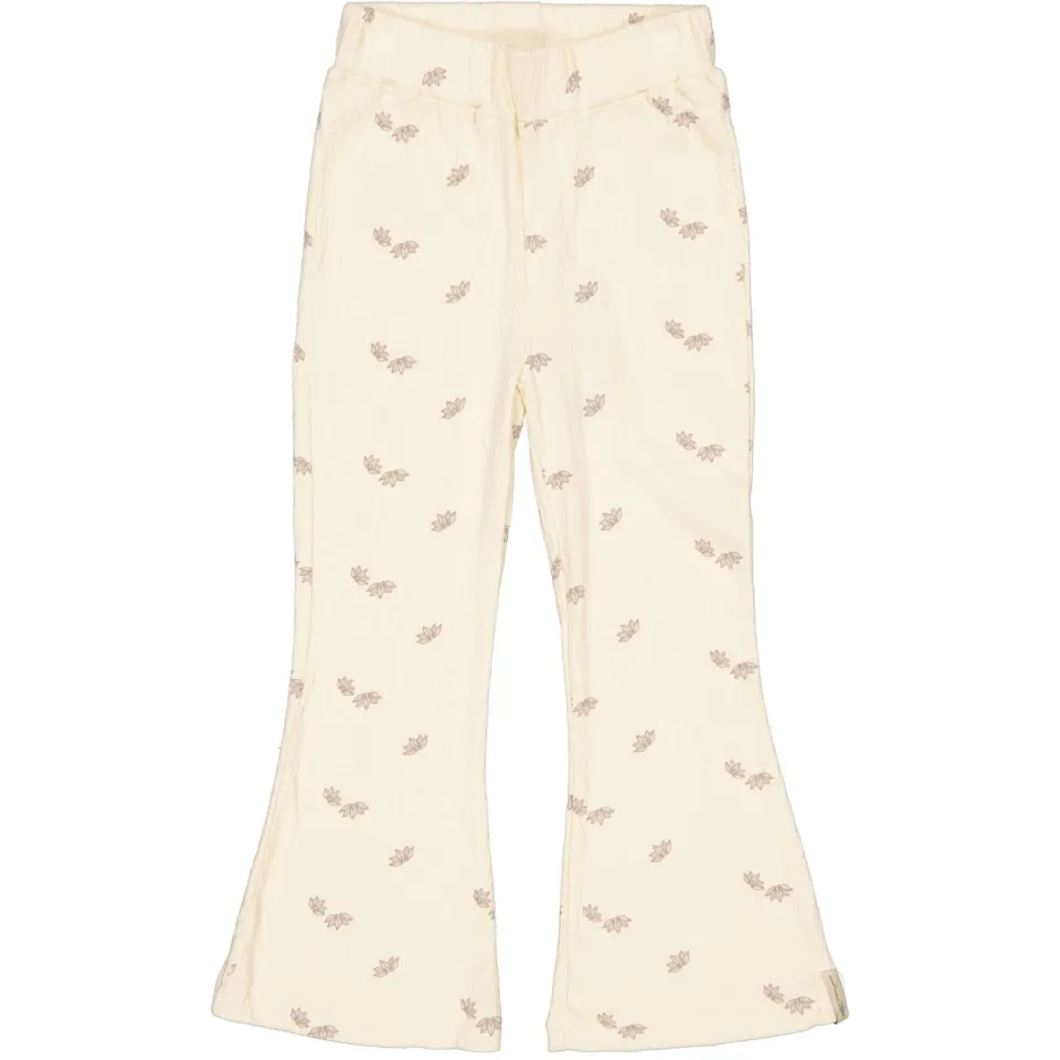 LEVV Little gebloemde casual broek ecru