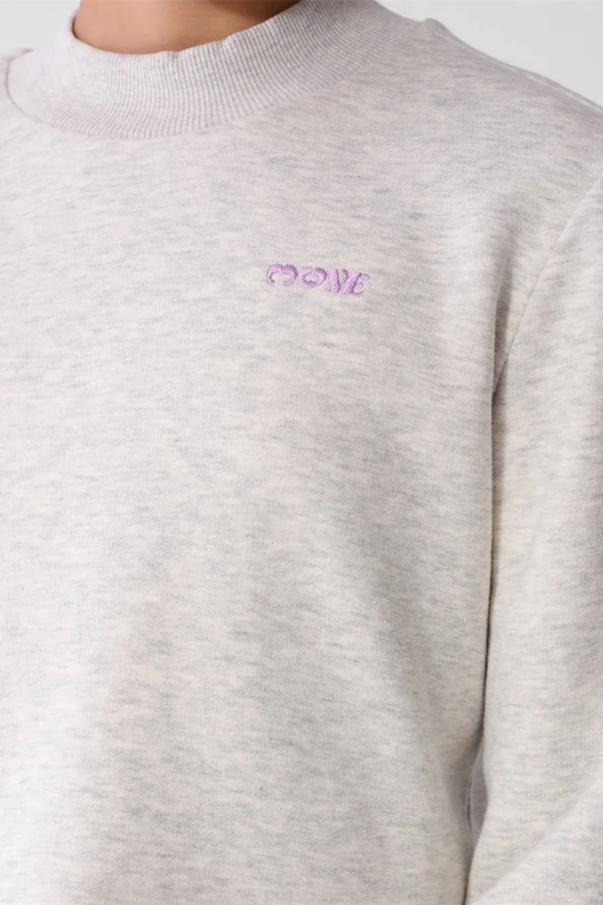 Shoeby aansluitende sweater met ruches - lichtgrijs, foto 6