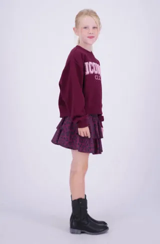 Vingino sweater met tekst - donkerrood, foto 3