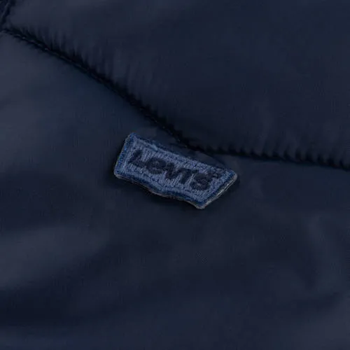 Levi's Kids gewatteerde winterjas donkerblauw, foto 4