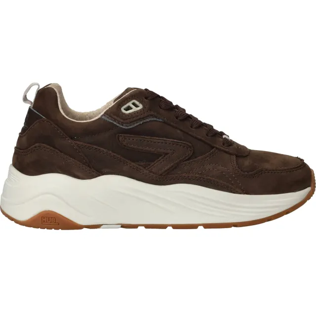 Hub Gilde-W sneakers donkerbruin