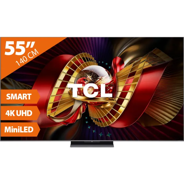 TCL 55C89L MiniLED televisie 55 inch zwart, foto 2