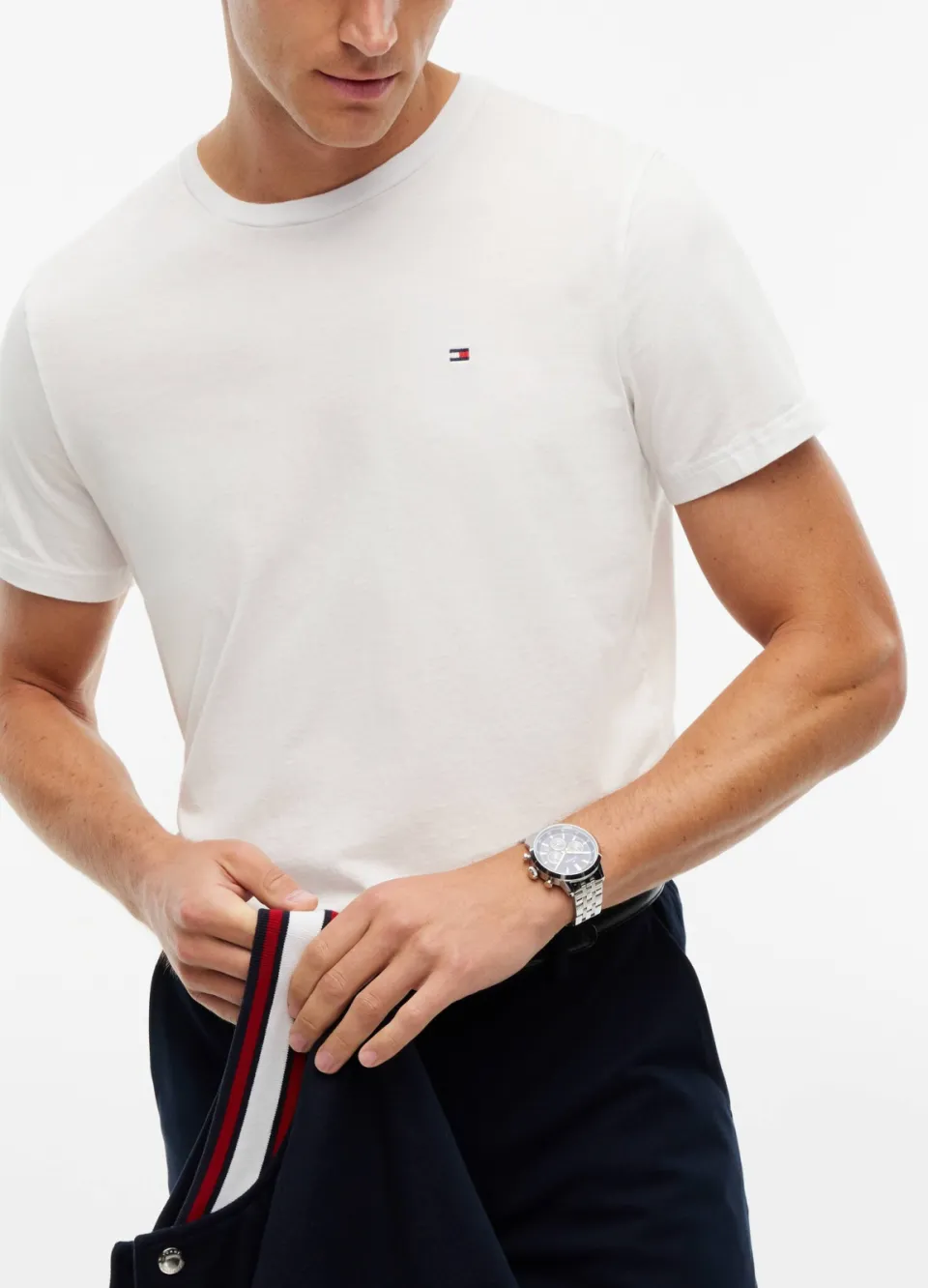 Tommy Hilfiger regular T-shirt ecru, foto 5