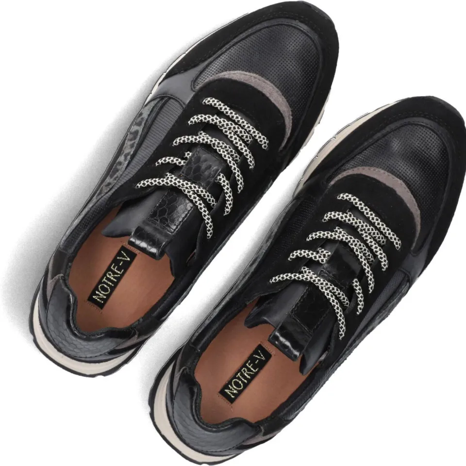 Notre-V Sneakers Rylie-01 Zwart, foto 4