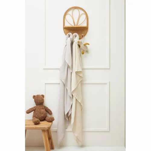 Meyco pre-washed hydrofiele swaddle inbakerdoek soft sand/greige, foto 3