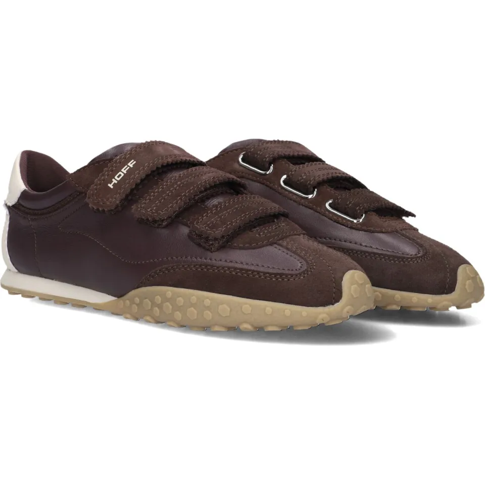 THE HOFF BRAND Dames Sneakers Bridge Velcros - Bruin, foto 2