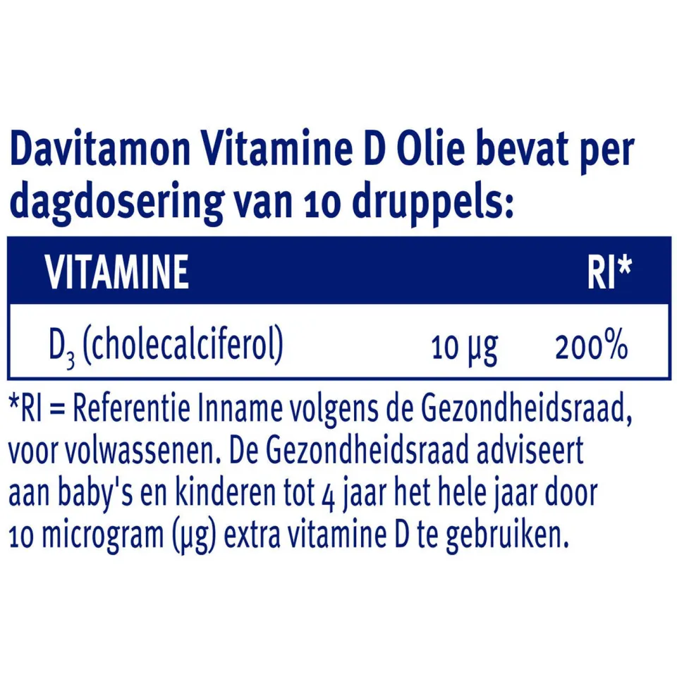 Davitamon Vitamine D olie baby & kind druppels, foto 7