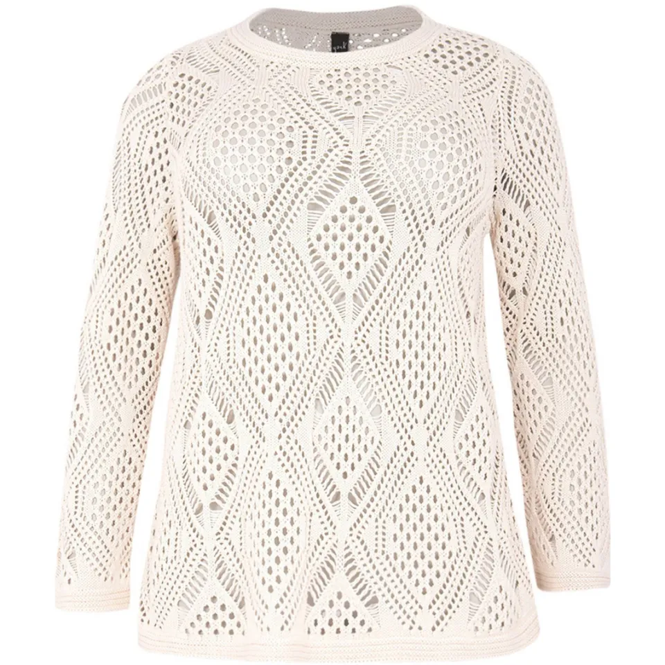 Yoek LOUNGE crochet top beige, foto 2