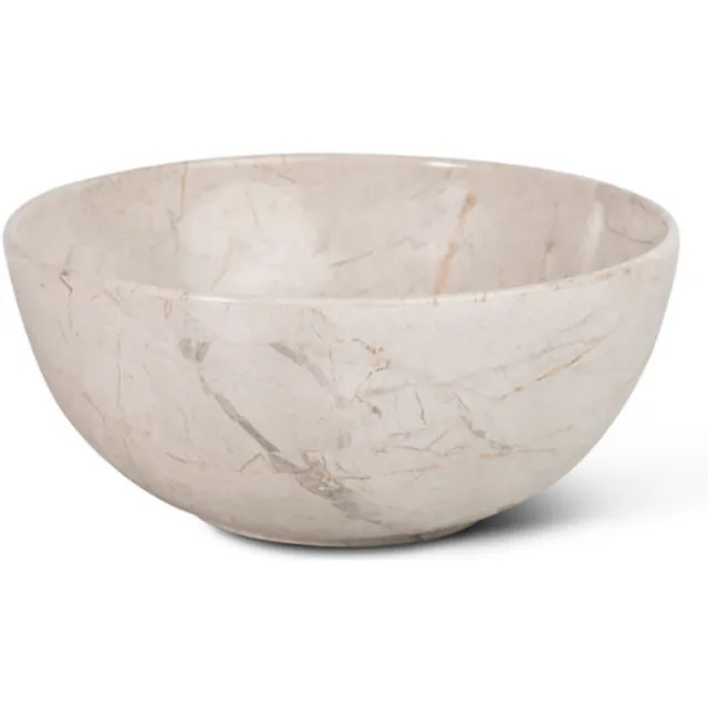 Globo Waskom Globo T-Edge Rond 37x16 cm Zonder Overloop Arabescato Brown Beige