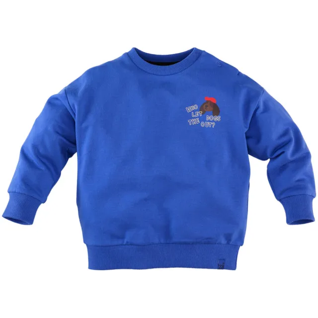 Z8 mini sweater Vinz met backprint blauw, foto 2