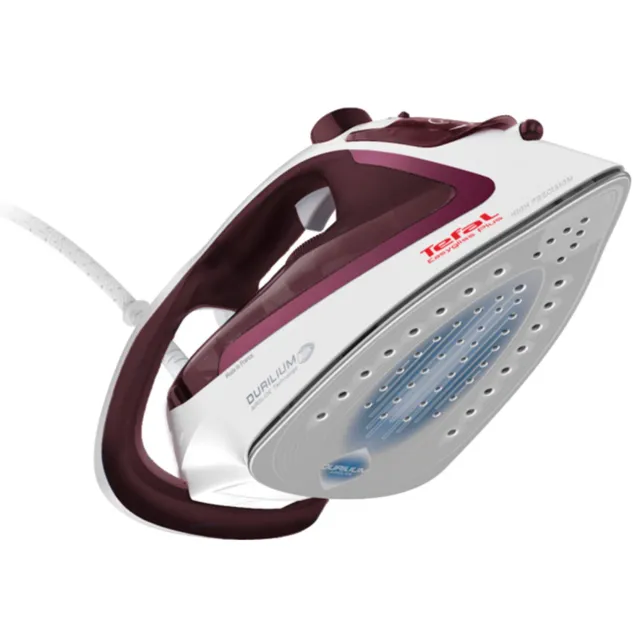 Tefal Easygliss Plus FV5714 stoomstrijkijzer wit-bordeaux