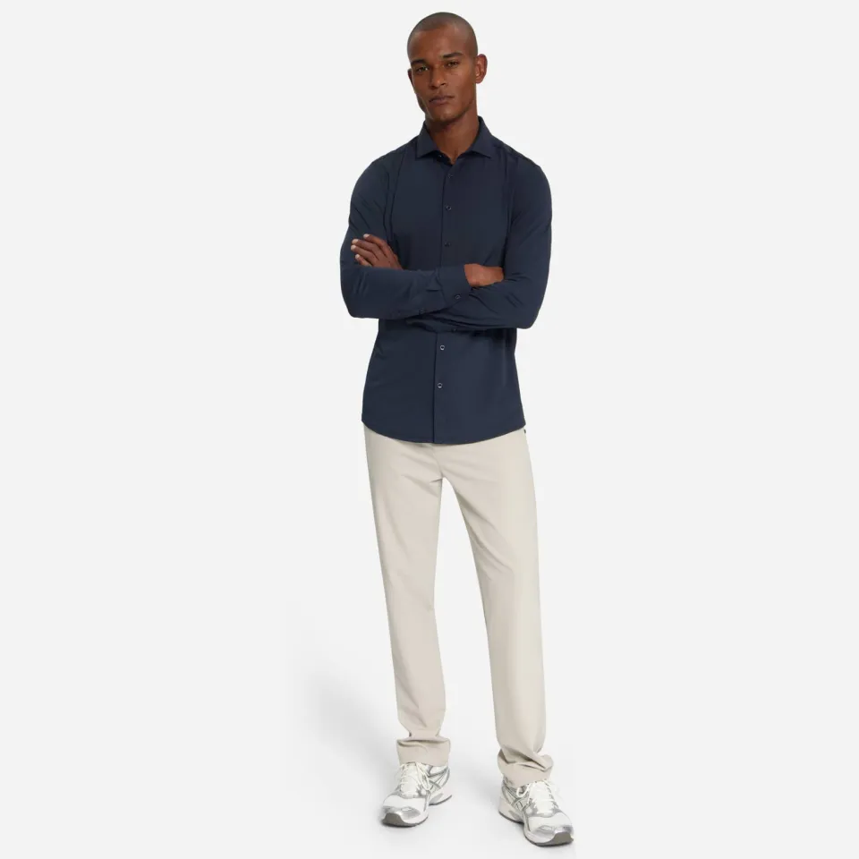 No Excess regular casual overhemd donkerblauw night, foto 4