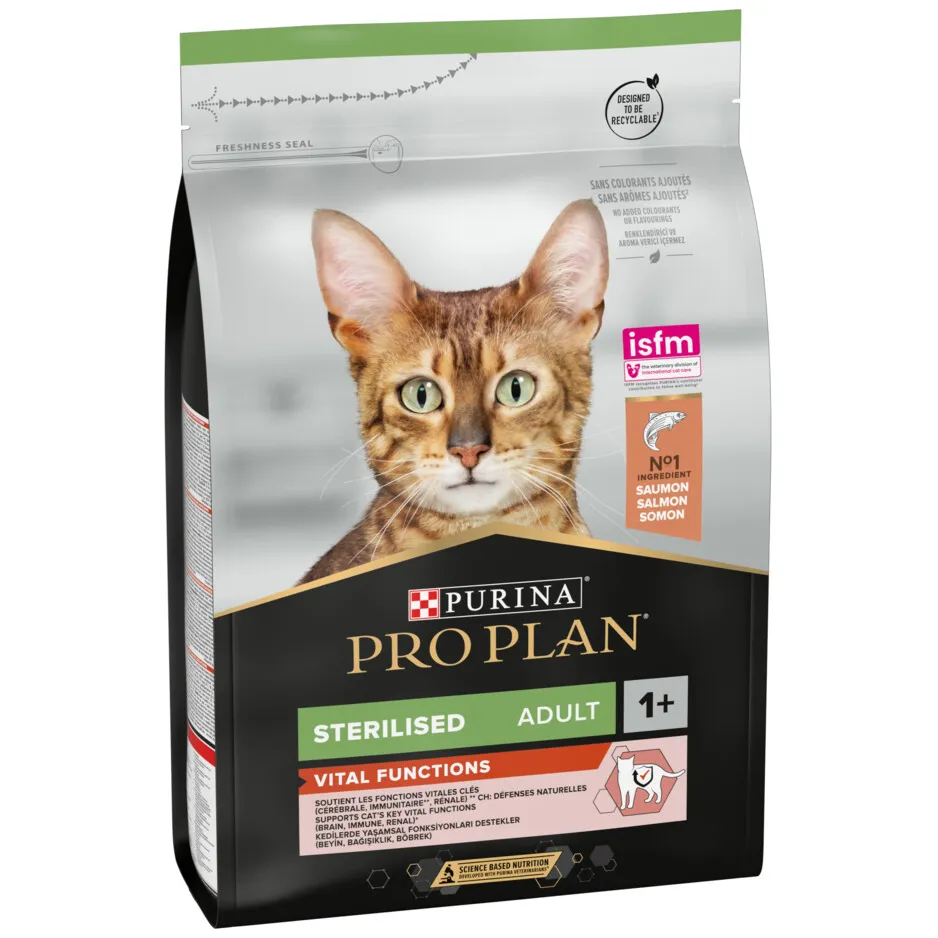 Pro Plan Sterilised Adult Vital Functions kattenvoer droog zalm