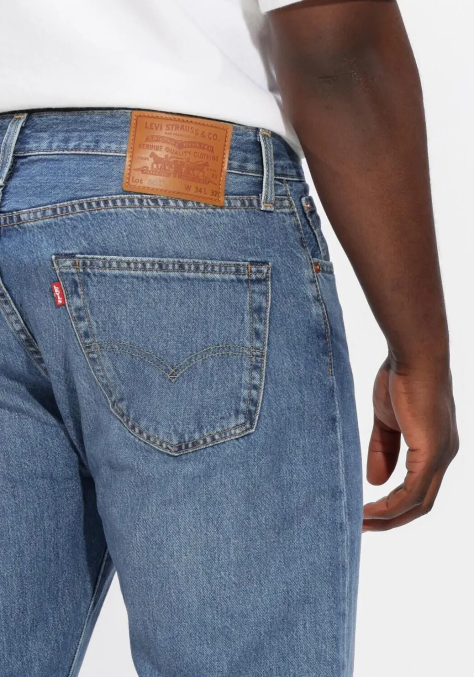 Levi's Heren Jeans 501 Levis Original Fit - Blauw, foto 3