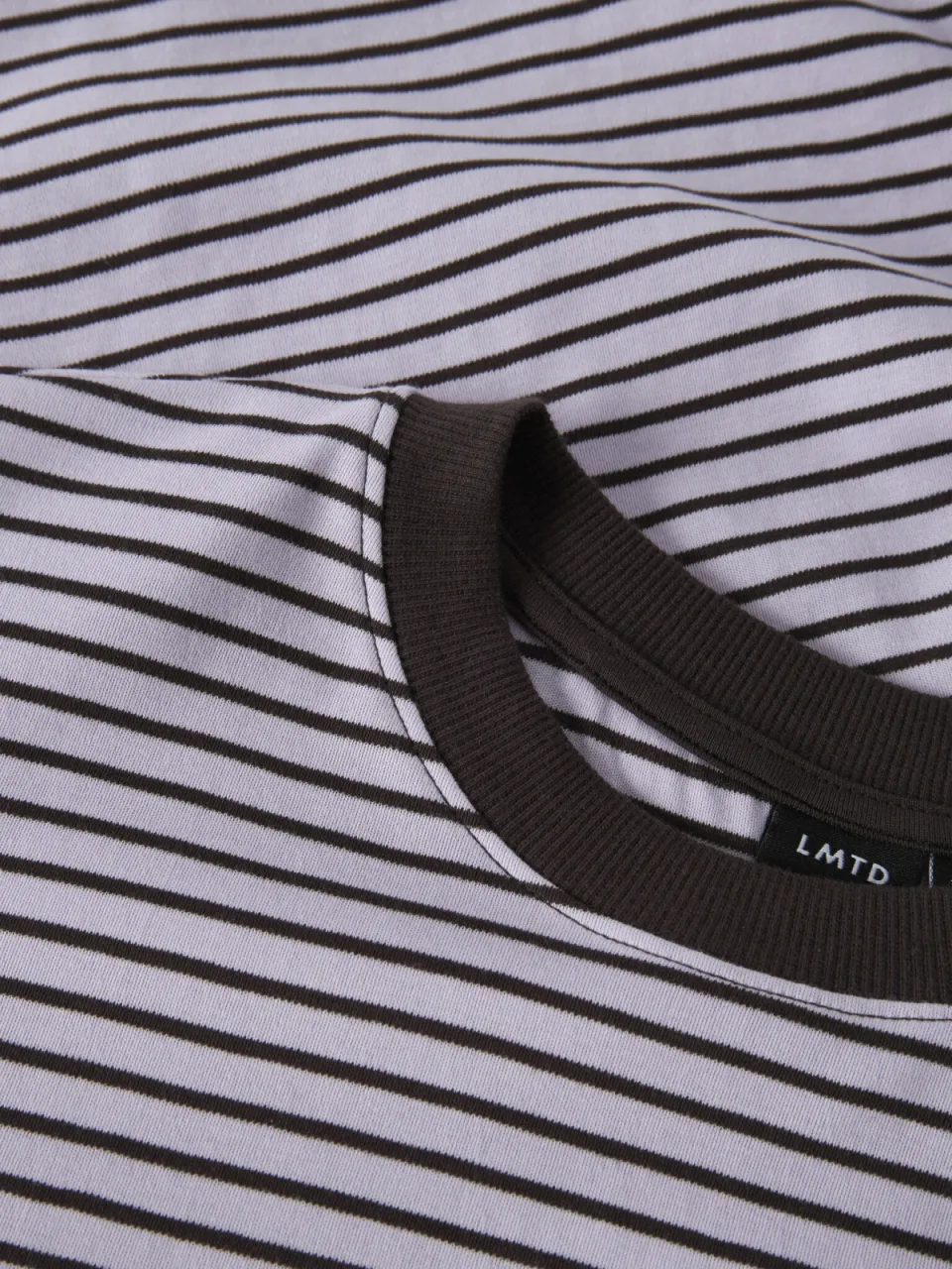 LMTD gestreepte longsleeve lila/donkerbruin, foto 3