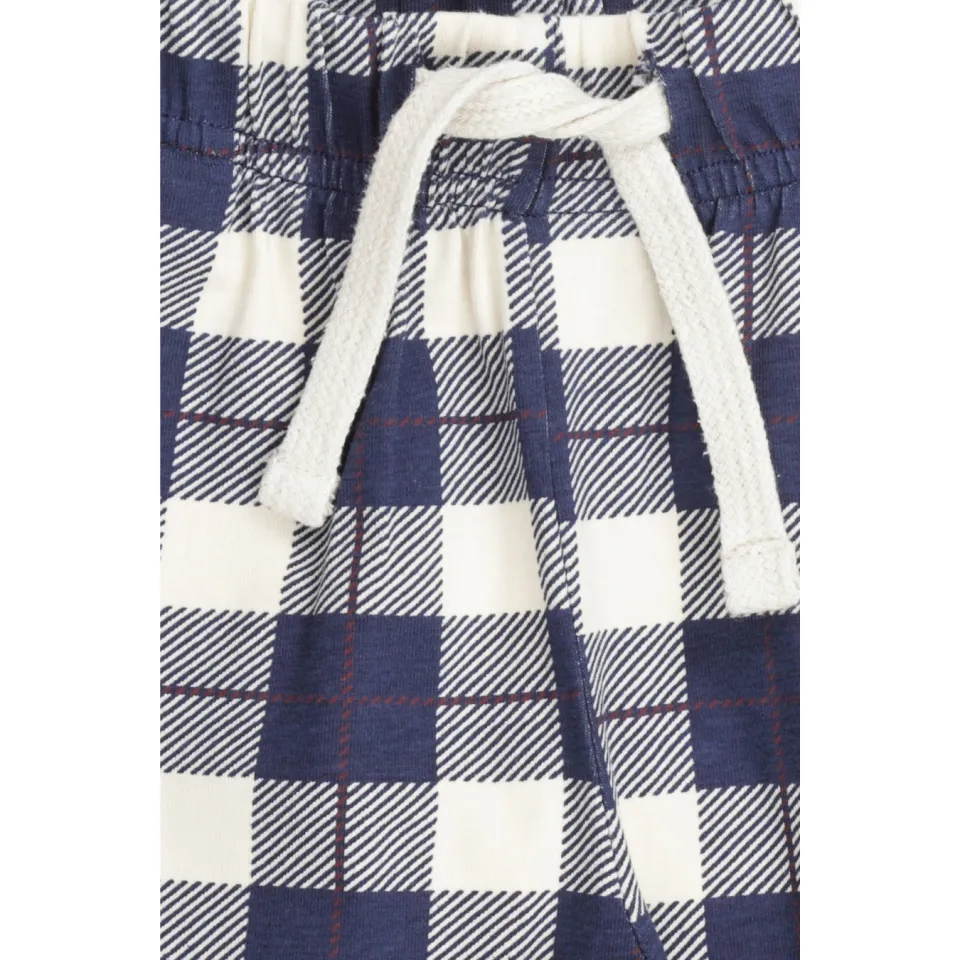Little Label pyjama met geruite broek donkerblauw donkerblauw/wit, foto 4