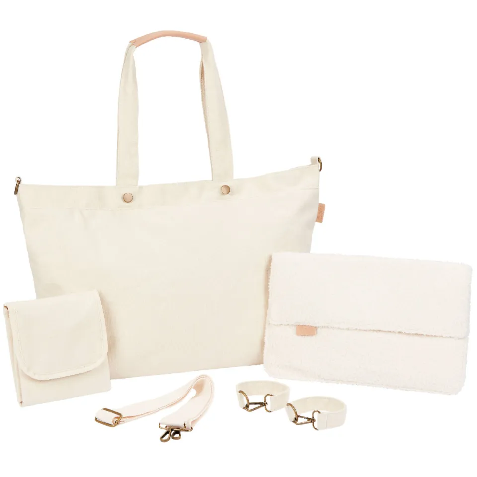 Babymoov Tote Bag Sherpa luiertas licht beige, foto 3