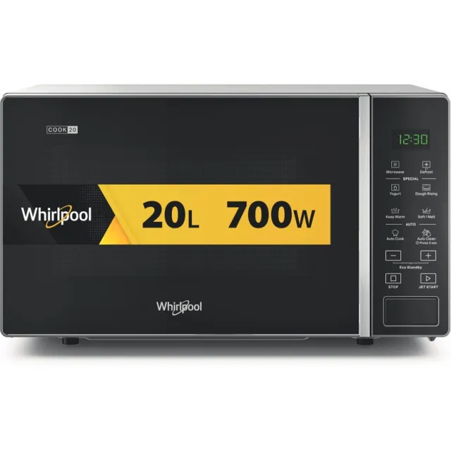 Whirlpool MWP 201 SB magnetron zwart zilver-zwart