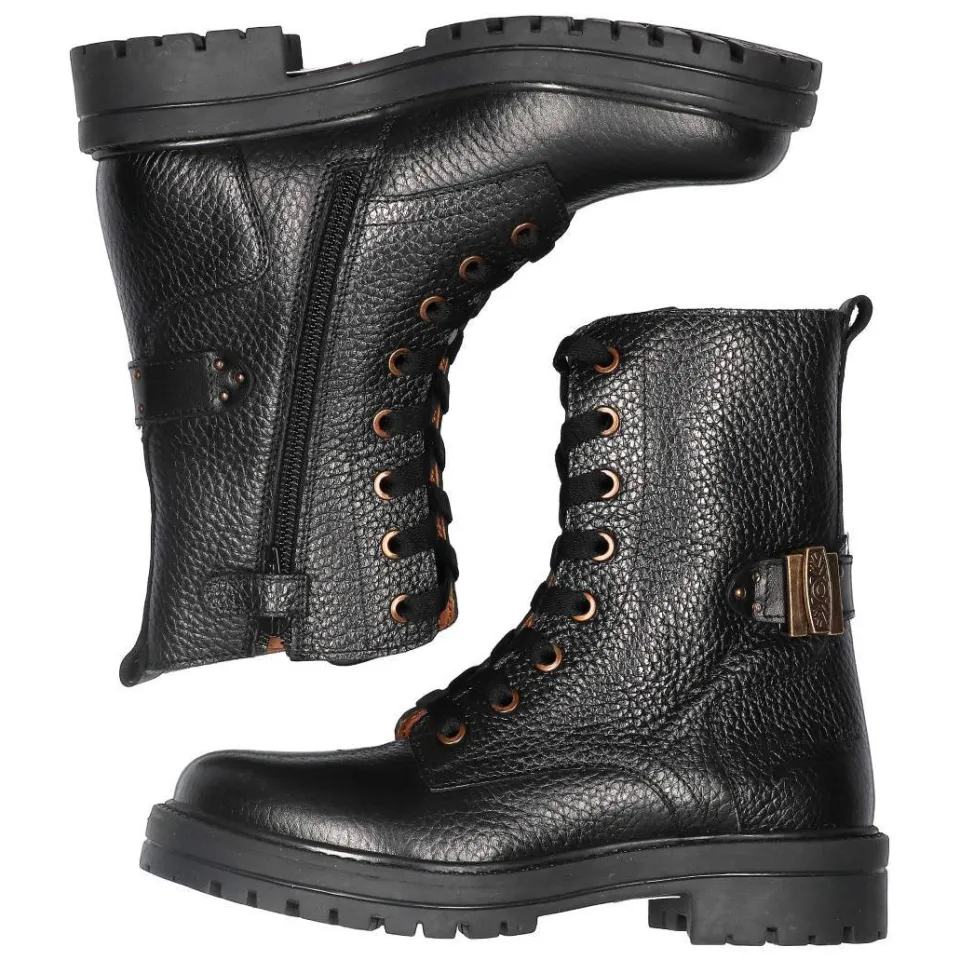 Braqeez leren enkelboots - zwart, foto 2