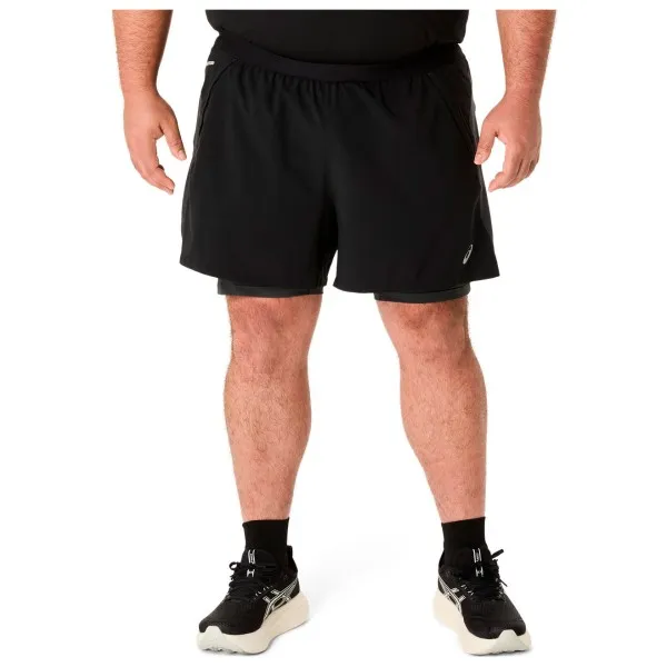 Asics Road 2N1 5'' Short - Hardloopshort, zwart