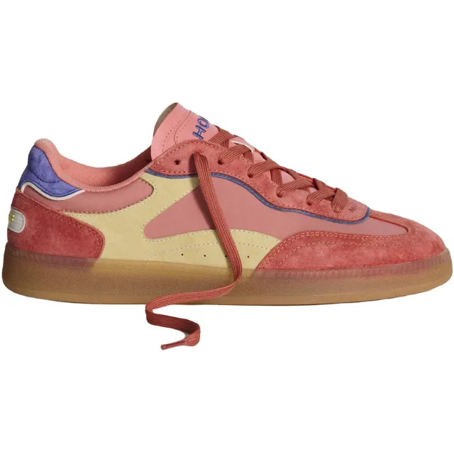 THE HOFF BRAND HOFF Park leren sneakers koraalroze/beige