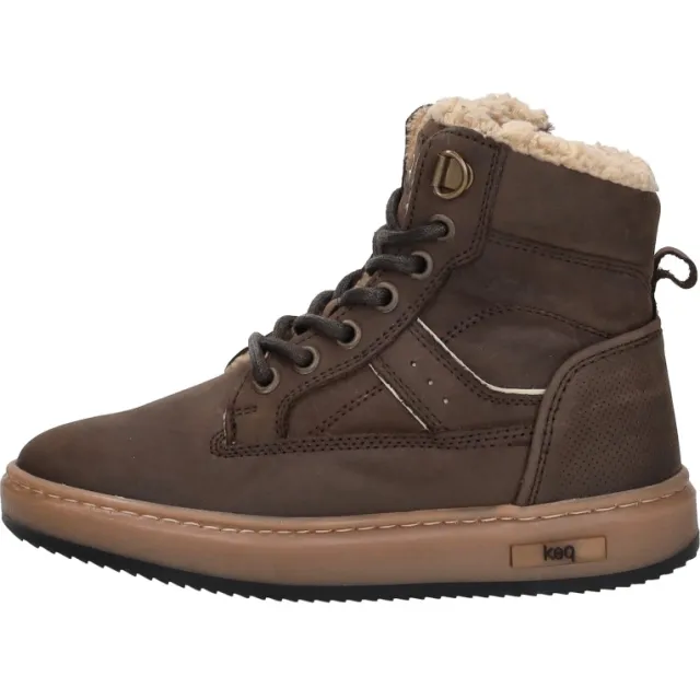 Keq veterschoenen hoog donkerbruin, foto 2