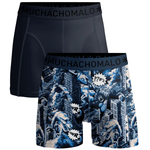 Muchachomalo Heren 2-pack Boxershorts Veelkleurig