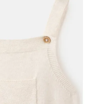 Mango gebreide tuinbroek beige, foto 4