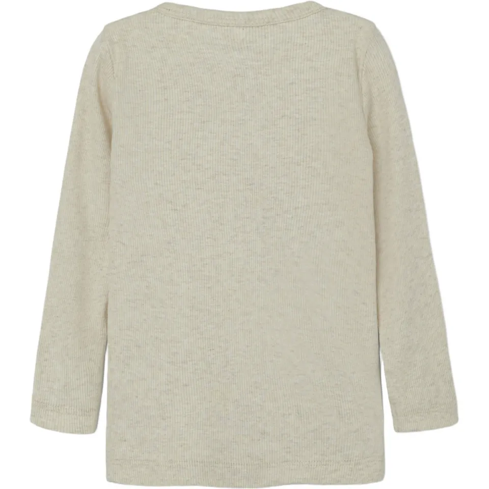NAME IT MINI longsleeve NMMKAB beige melange, foto 5
