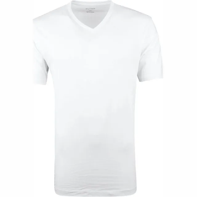 Olymp Modern Fit T-shirt V-hals wit
