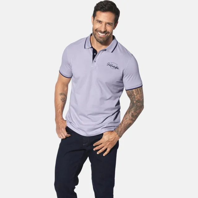 Jan Vanderstorm polo Plus Size PERDER lavendel Lichtpaars