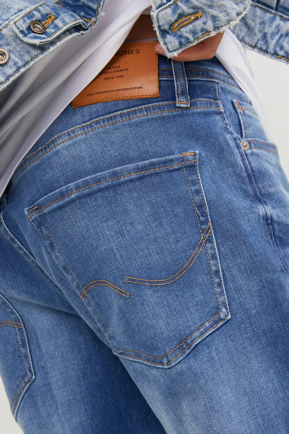 Jack & Jones JEANS INTELLIGENCE tapered jeans - blue denim, foto 5
