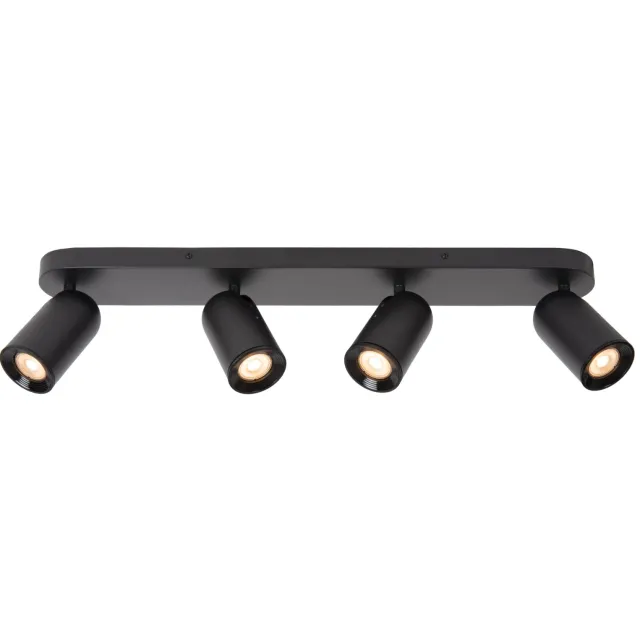 Lucide PUNCH - Plafondspot - 4xGU10 - Zwart
