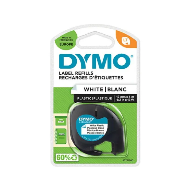 Dymo 91221 (S0721660) Tape Zwart op wit