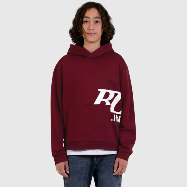 Ballin hoodie met print - donkerrood