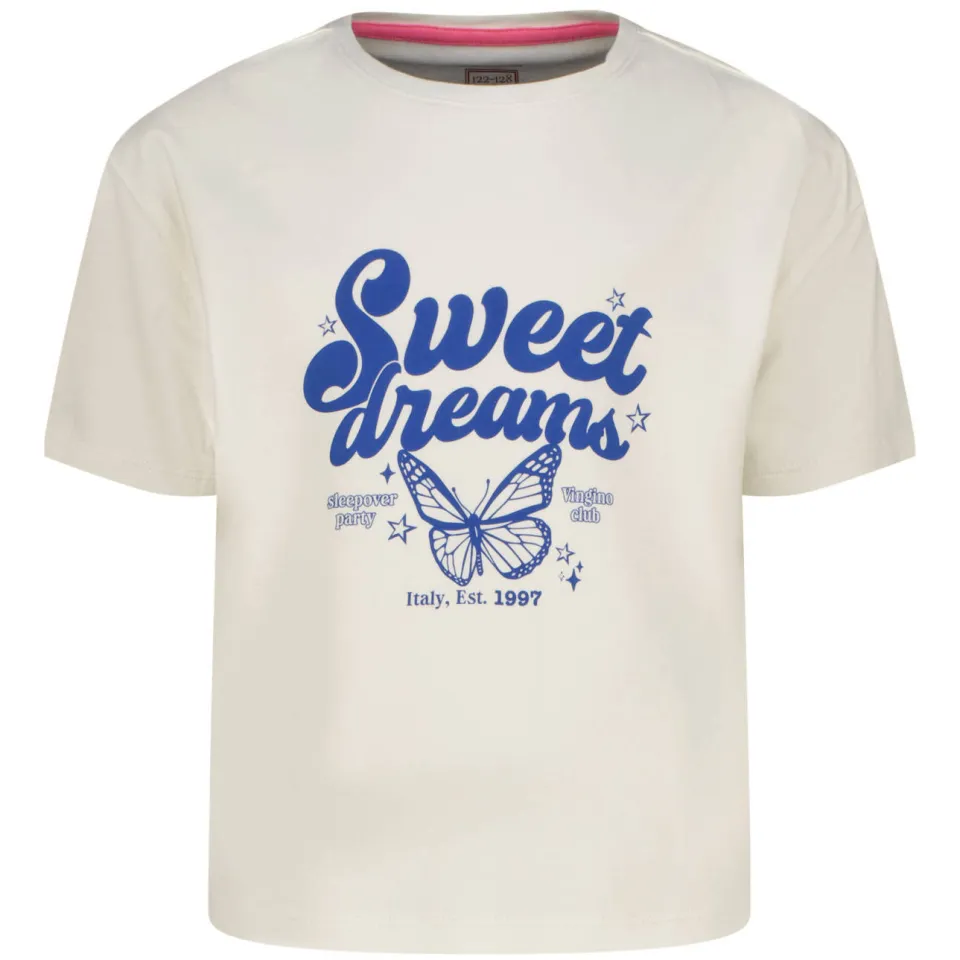 Vingino shirt en flared broek blauw wit, foto 2