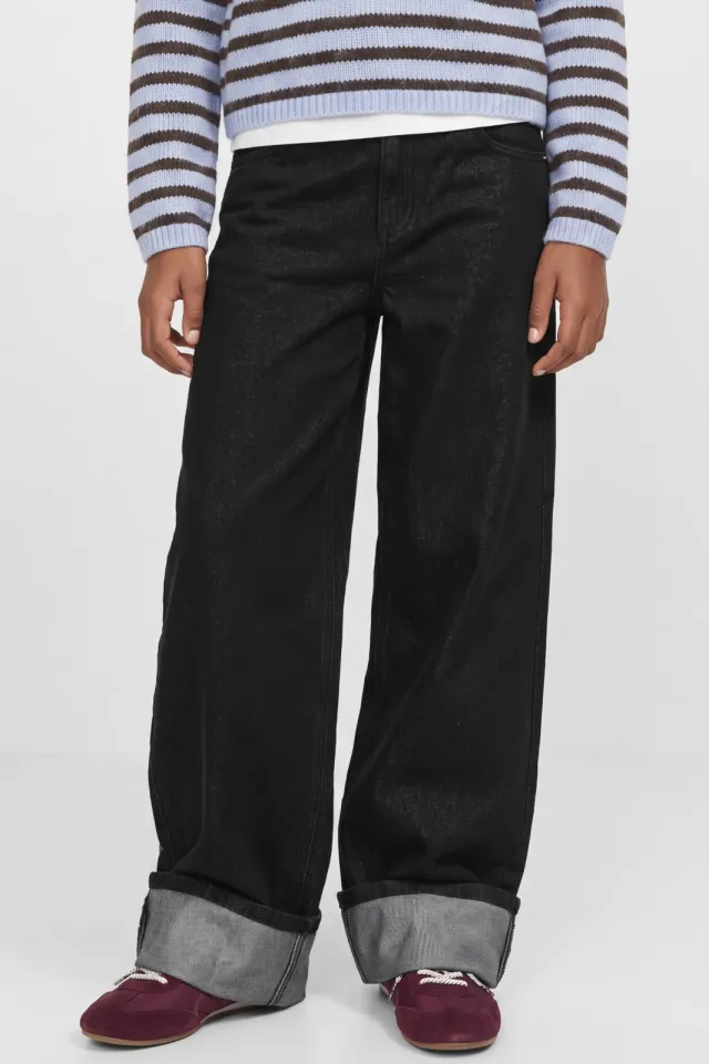 JJXX GIRL JXTOKYO wide leg jeans met glitters - zwart, foto 7