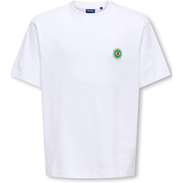 Only & Sons t-shirt wit met backprint