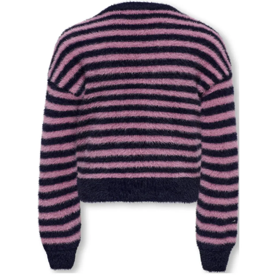KIDS ONLY GIRL trui gebreid donkerblauw/lila, foto 4