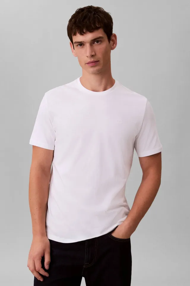 Calvin Klein JEANS regular T-shirt wit, foto 5