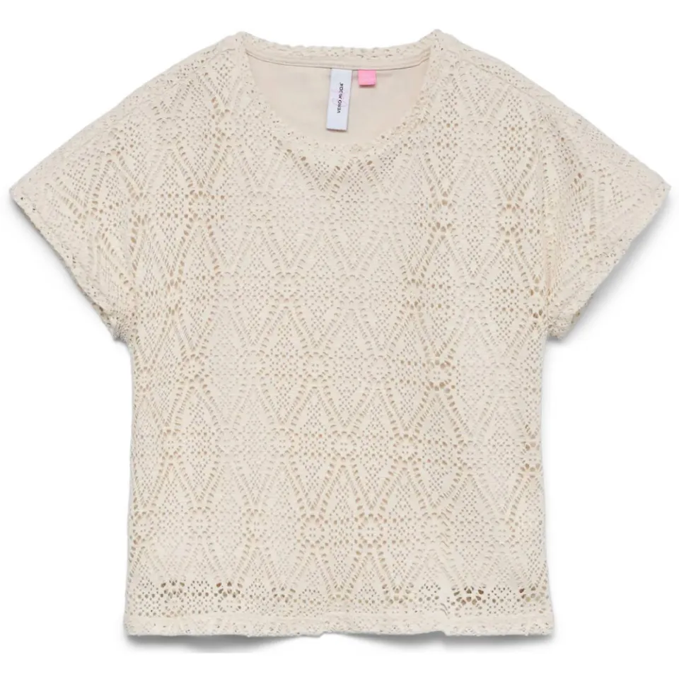 Vero Moda Girl blousetop gebreid ecru, foto 2