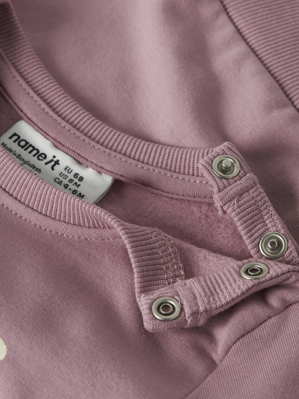 NAME IT BABY sweater met print - lila Paars Printopdruk, foto 4