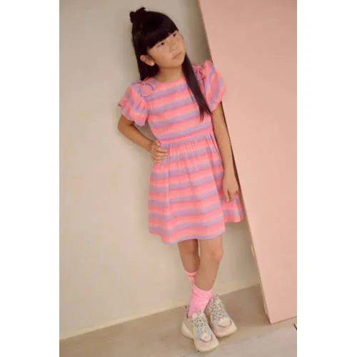Nono Milly midi jurk roze lila, foto 5