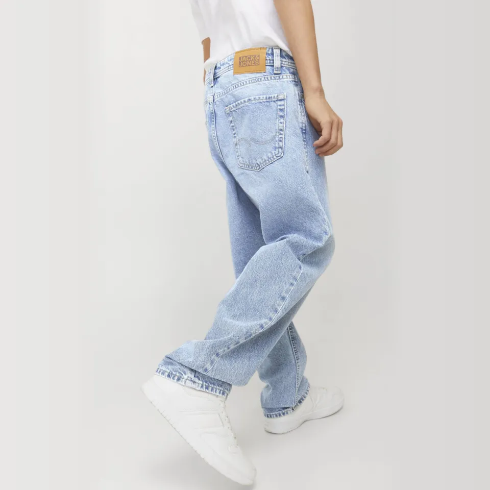 Jack & Jones JUNIOR high waist relaxed fit jeans light blue denim, foto 5
