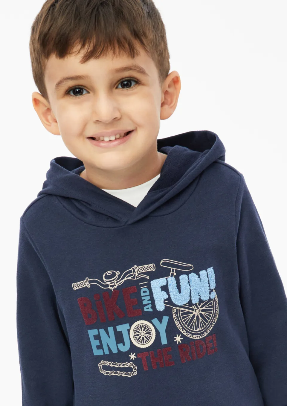 S.Oliver sweater met print - donkerblauw, foto 6