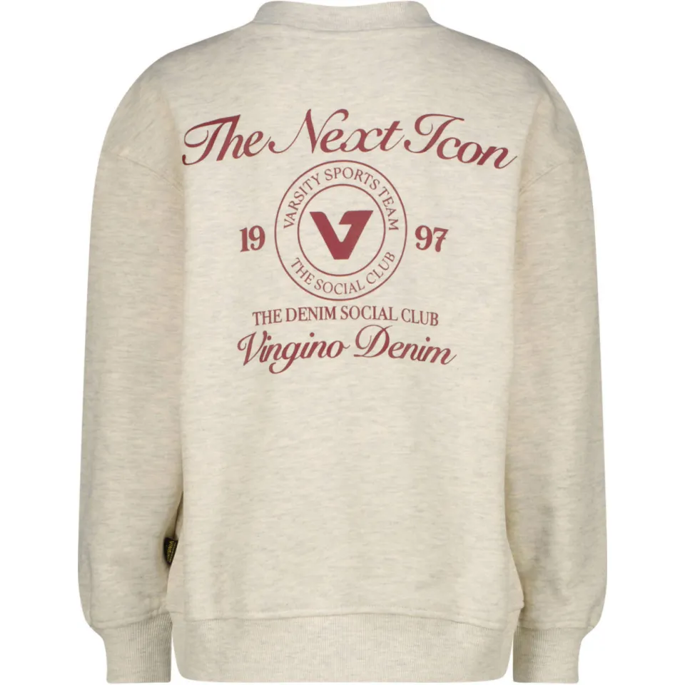 Vingino oversized sweater met backprint - beige, foto 3