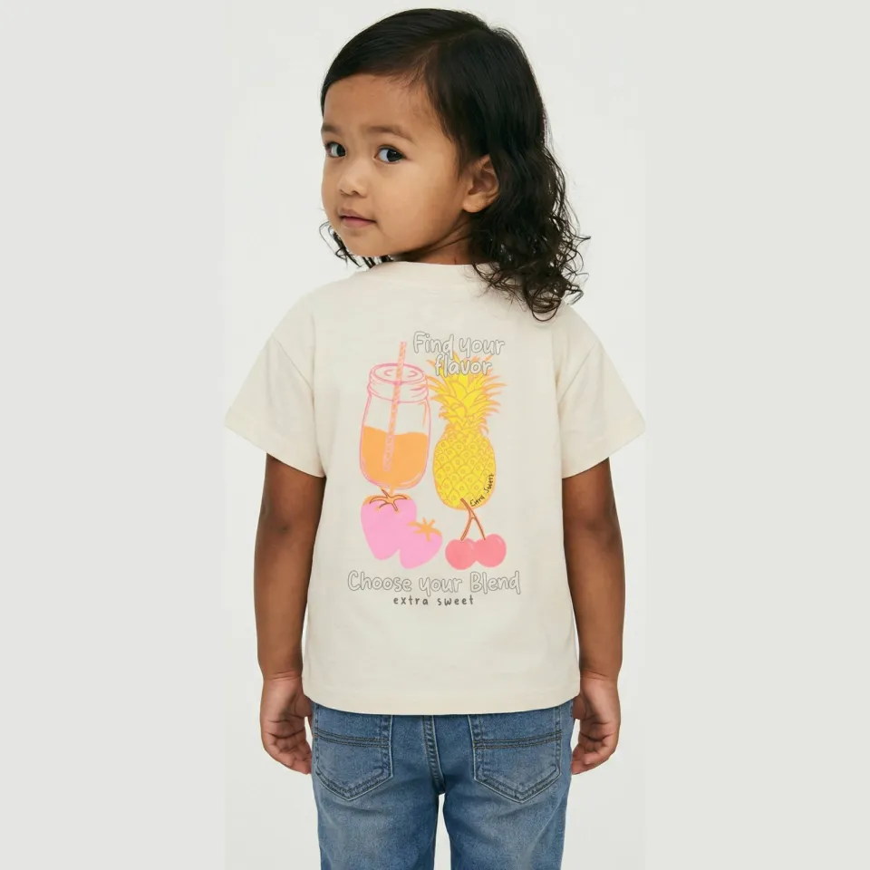 Little Cars T-shirt met backprint offwhite, foto 5