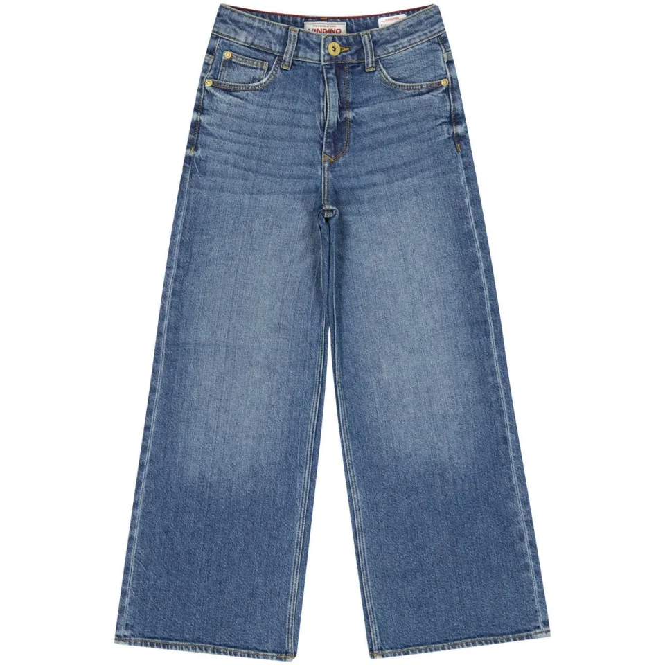 Vingino Cita high waist wide leg jeans - medium blue denim, foto 2