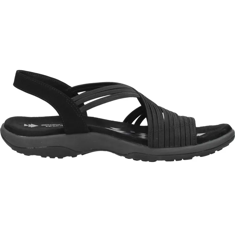 Skechers Reggae Slim Simply Stretch sandalen zwart